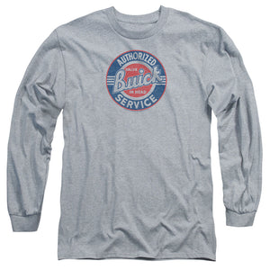 AN OFFCIALLY LICENSED BUICK AUTHORIZED SERVICE MEN'S LONG SLEEVE T-SHIRT ATHLETIC HEATHER