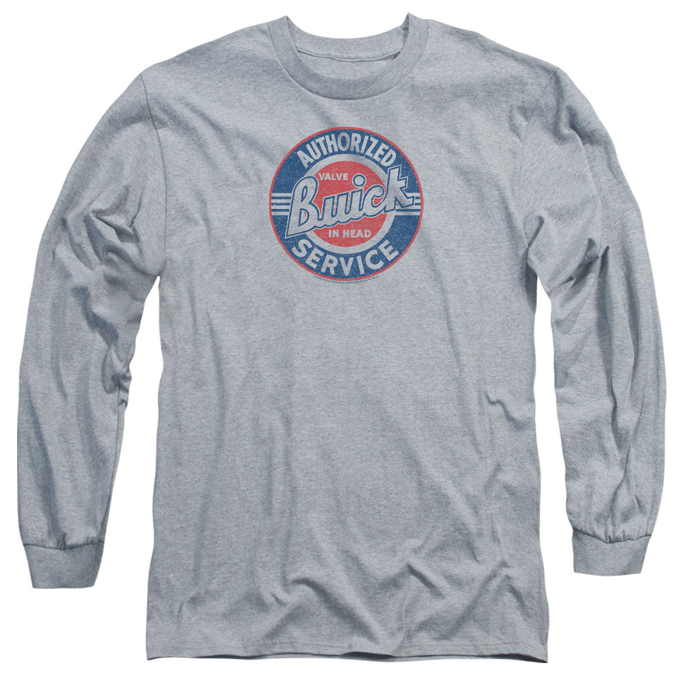 AN OFFCIALLY LICENSED BUICK AUTHORIZED SERVICE MEN'S LONG SLEEVE T-SHIRT ATHLETIC HEATHER