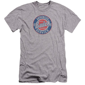 AN OFFCIALLY LICENSED BUICK AUTHORIZED SERVICE MEN'S PREMIUM SLIM FIT T-SHIRT ATHLETIC HEATHER