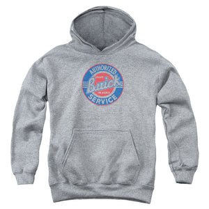 AN OFFCIALLY LICENSED BUICK AUTHORIZED SERVICE YOUTH HOODIE ATHLETIC HEATHER