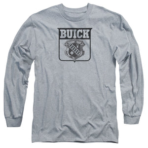 AN OFFCIALLY LICENSED BUICK 1946 EMBLEM MEN'S LONG SLEEVE T-SHIRT ATHLETIC HEATHER