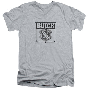AN OFFCIALLY LICENSED BUICK 1946 EMBLEM MEN'S V-NECK T-SHIRT ATHLETIC HEATHER