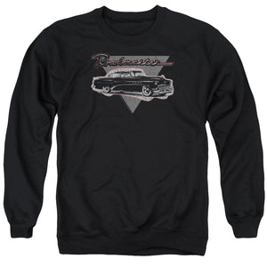 AN OFFCIALLY LICENSED BUICK 1952 ROADMASTER ADULT UNISEX CREWNECK SWEATSHIRT BLACK