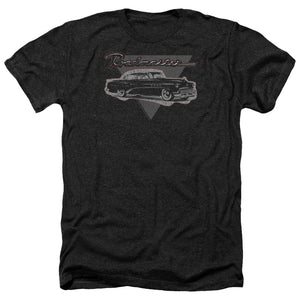AN OFFCIALLY LICENSED BUICK 1952 ROADMASTER MEN'S HEATHER T-SHIRT CHARCOAL