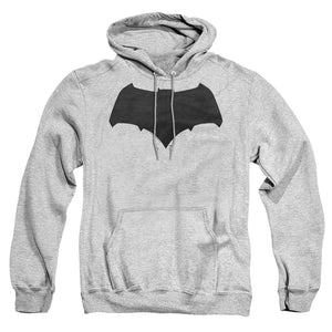AN OFFCIALLY LICENSED BATMAN V SUPERMAN BATMAN LOGO ADULT UNISEX PULLOVER HOODIE ATHLETIC HEATHER