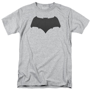 AN OFFCIALLY LICENSED BATMAN V SUPERMAN BATMAN LOGO MEN'S REGULAR FIT T-SHIRT ATHLETIC HEATHER