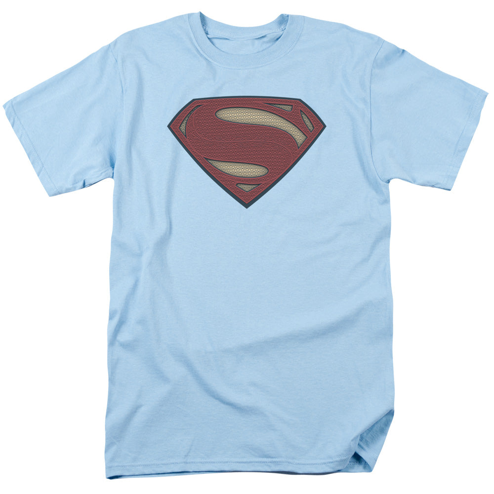 AN OFFCIALLY LICENSED BATMAN V SUPERMAN SUPER MOVIE LOGO MEN'S REGULAR FIT T-SHIRT LIGHT BLUE