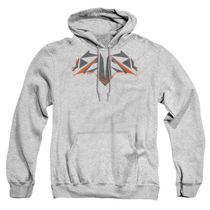 AN OFFCIALLY LICENSED BATMAN V SUPERMAN TECH BAT LOGO ADULT UNISEX PULLOVER HOODIE ATHLETIC HEATHER
