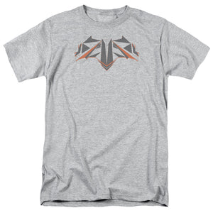 AN OFFCIALLY LICENSED BATMAN V SUPERMAN TECH BAT LOGO MEN'S REGULAR FIT T-SHIRT ATHLETIC HEATHER