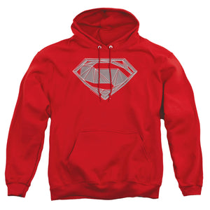 AN OFFCIALLY LICENSED BATMAN V SUPERMAN TECHY S ADULT UNISEX PULLOVER HOODIE RED