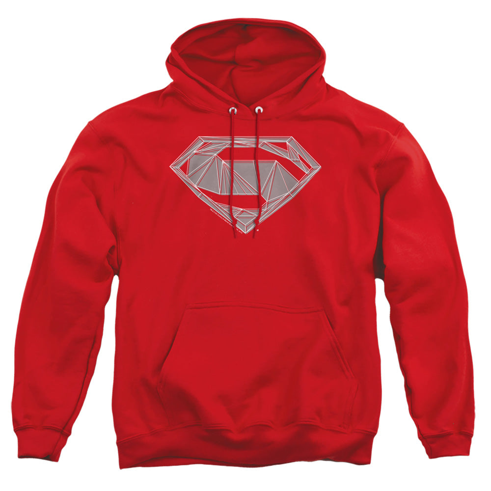 AN OFFCIALLY LICENSED BATMAN V SUPERMAN TECHY S ADULT UNISEX PULLOVER HOODIE RED