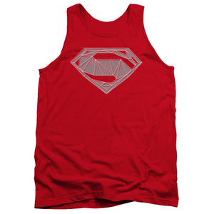 AN OFFCIALLY LICENSED BATMAN V SUPERMAN TECHY S ADULT UNISEX TANK TOP RED