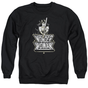 AN OFFCIALLY LICENSED BATMAN V SUPERMAN TOUGH ADULT UNISEX CREWNECK SWEATSHIRT BLACK