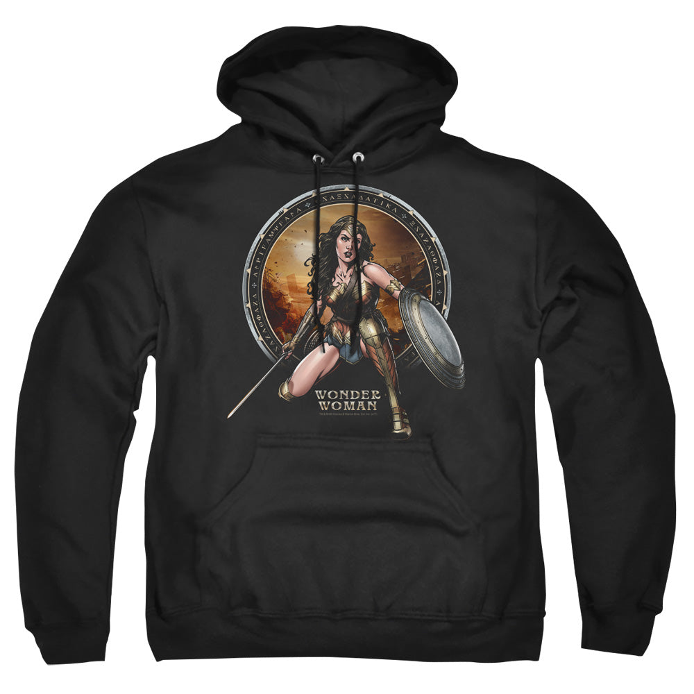 AN OFFCIALLY LICENSED BATMAN V SUPERMAN BATLLE ZONE ADULT UNISEX PULLOVER HOODIE BLACK
