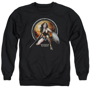 AN OFFCIALLY LICENSED BATMAN V SUPERMAN BATLLE ZONE ADULT UNISEX CREWNECK SWEATSHIRT BLACK