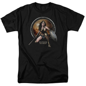 AN OFFCIALLY LICENSED BATMAN V SUPERMAN BATLLE ZONE MEN'S REGULAR FIT T-SHIRT BLACK