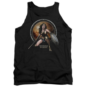 AN OFFCIALLY LICENSED BATMAN V SUPERMAN BATLLE ZONE ADULT UNISEX TANK TOP BLACK