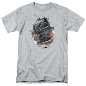 AN OFFCIALLY LICENSED BATMAN VS SUPERMAN DAWN MEN'S REGULAR FIT T-SHIRT ATHLETIC HEATHER