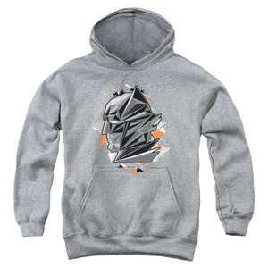 AN OFFCIALLY LICENSED BATMAN VS SUPERMAN DAWN YOUTH HOODIE ATHLETIC HEATHER