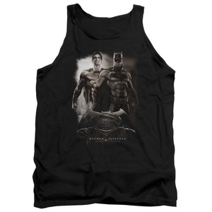 AN OFFCIALLY LICENSED BATMAN VS SUPERMAN DAWN ADULT UNISEX TANK TOP BLACK