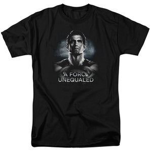 AN OFFCIALLY LICENSED BATMAN V SUPERMAN UNEQUALED MEN'S REGULAR FIT T-SHIRT BLACK