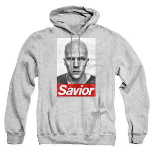 AN OFFCIALLY LICENSED BATMAN V SUPERMAN SAVIOR ADULT UNISEX PULLOVER HOODIE ATHLETIC HEATHER