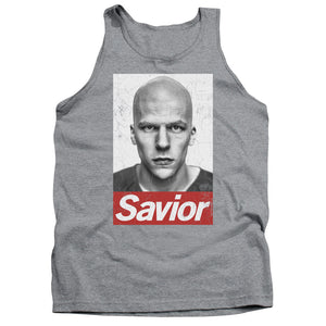 AN OFFCIALLY LICENSED BATMAN V SUPERMAN SAVIOR ADULT UNISEX TANK TOP ATHLETIC HEATHER