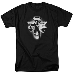 AN OFFCIALLY LICENSED BATMAN V SUPERMAN TRIPLE DIAMOND MEN'S REGULAR FIT T-SHIRT BLACK