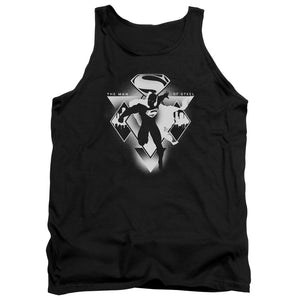 AN OFFCIALLY LICENSED BATMAN V SUPERMAN TRIPLE DIAMOND ADULT UNISEX TANK TOP BLACK