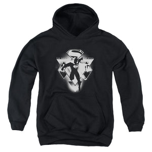AN OFFCIALLY LICENSED BATMAN V SUPERMAN TRIPLE DIAMOND YOUTH HOODIE BLACK