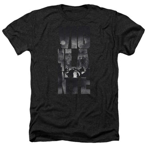 AN OFFCIALLY LICENSED BATMAN V SUPERMAN RAINY VIGLANTE MEN'S HEATHER T-SHIRT CHARCOAL