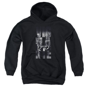 AN OFFCIALLY LICENSED BATMAN V SUPERMAN RAINY VIGLANTE YOUTH HOODIE BLACK