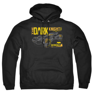 AN OFFCIALLY LICENSED BATMAN V SUPERMAN MOBIL DARK KNIGHT ADULT UNISEX PULLOVER HOODIE BLACK