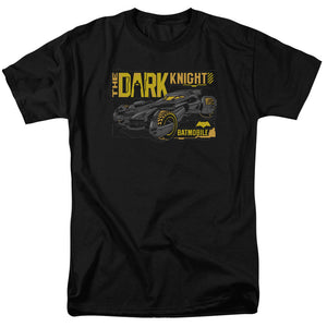 AN OFFCIALLY LICENSED BATMAN V SUPERMAN MOBIL DARK KNIGHT MEN'S REGULAR FIT T-SHIRT BLACK