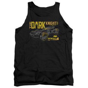 AN OFFCIALLY LICENSED BATMAN V SUPERMAN MOBIL DARK KNIGHT ADULT UNISEX TANK TOP BLACK