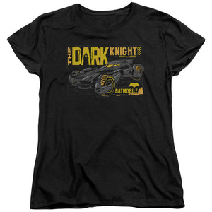 AN OFFCIALLY LICENSED BATMAN V SUPERMAN MOBIL DARK KNIGHT WOMEN'S REGULAR FIT T-SHIRT BLACK