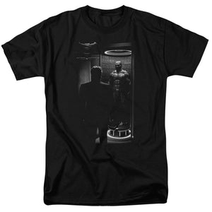 AN OFFCIALLY LICENSED BATMAN V SUPERMAN SUIT UP MEN'S REGULAR FIT T-SHIRT BLACK