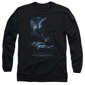 AN OFFCIALLY LICENSED BATMAN V SUPERMAN GOTHAM KNIGHT MEN'S LONG SLEEVE T-SHIRT BLACK