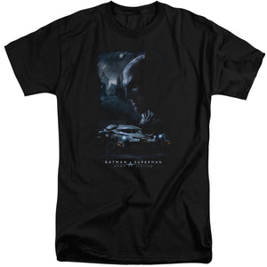 AN OFFCIALLY LICENSED BATMAN V SUPERMAN GOTHAM KNIGHT MEN'S TALL FIT T-SHIRT BLACK