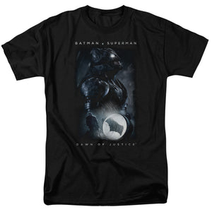 AN OFFCIALLY LICENSED BATMAN V SUPERMAN SIGNAL MEN'S REGULAR FIT T-SHIRT BLACK