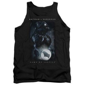 AN OFFCIALLY LICENSED BATMAN V SUPERMAN SIGNAL ADULT UNISEX TANK TOP BLACK