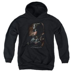 AN OFFCIALLY LICENSED BATMAN V SUPERMAN DESERT GEAR YOUTH HOODIE BLACK