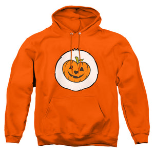 AN OFFCIALLY LICENSED CARE BEARS TRICK OR SWEET BELLY ADULT UNISEX PULLOVER HOODIE ORANGE