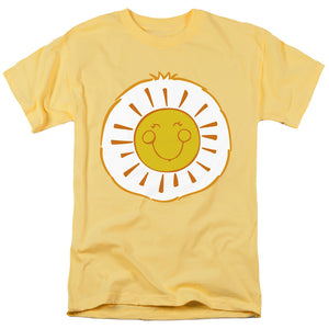 AN OFFCIALLY LICENSED CARE BEARS FUNSHINE BELLY MEN'S REGULAR FIT T-SHIRT BANANA