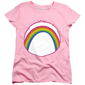 AN OFFCIALLY LICENSED CARE BEARS CHEER BELLY WOMEN'S REGULAR FIT T-SHIRT PINK