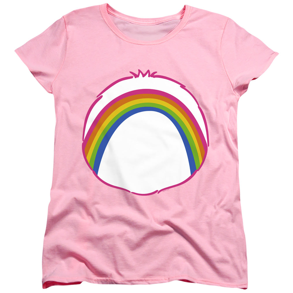 AN OFFCIALLY LICENSED CARE BEARS CHEER BELLY WOMEN'S REGULAR FIT T-SHIRT PINK