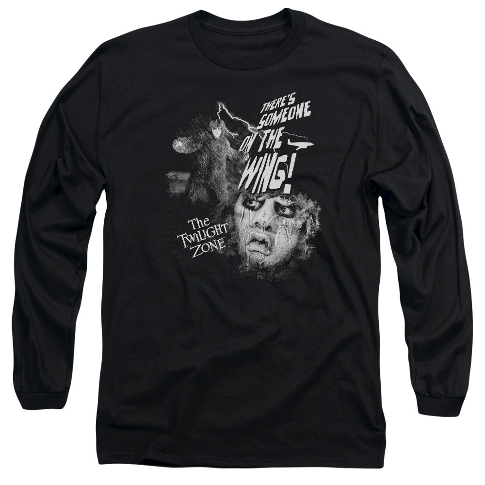 Twilight Zone Someone On The Wing Licensed Adult Unisex Long Sleeve T-Shirt LG