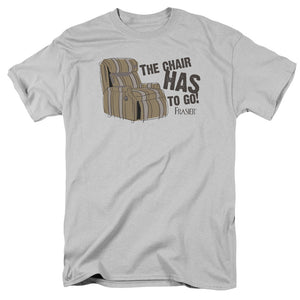 AN OFFCIALLY LICENSED FRASIER THE CHAIR MEN'S REGULAR FIT T-SHIRT SILVER