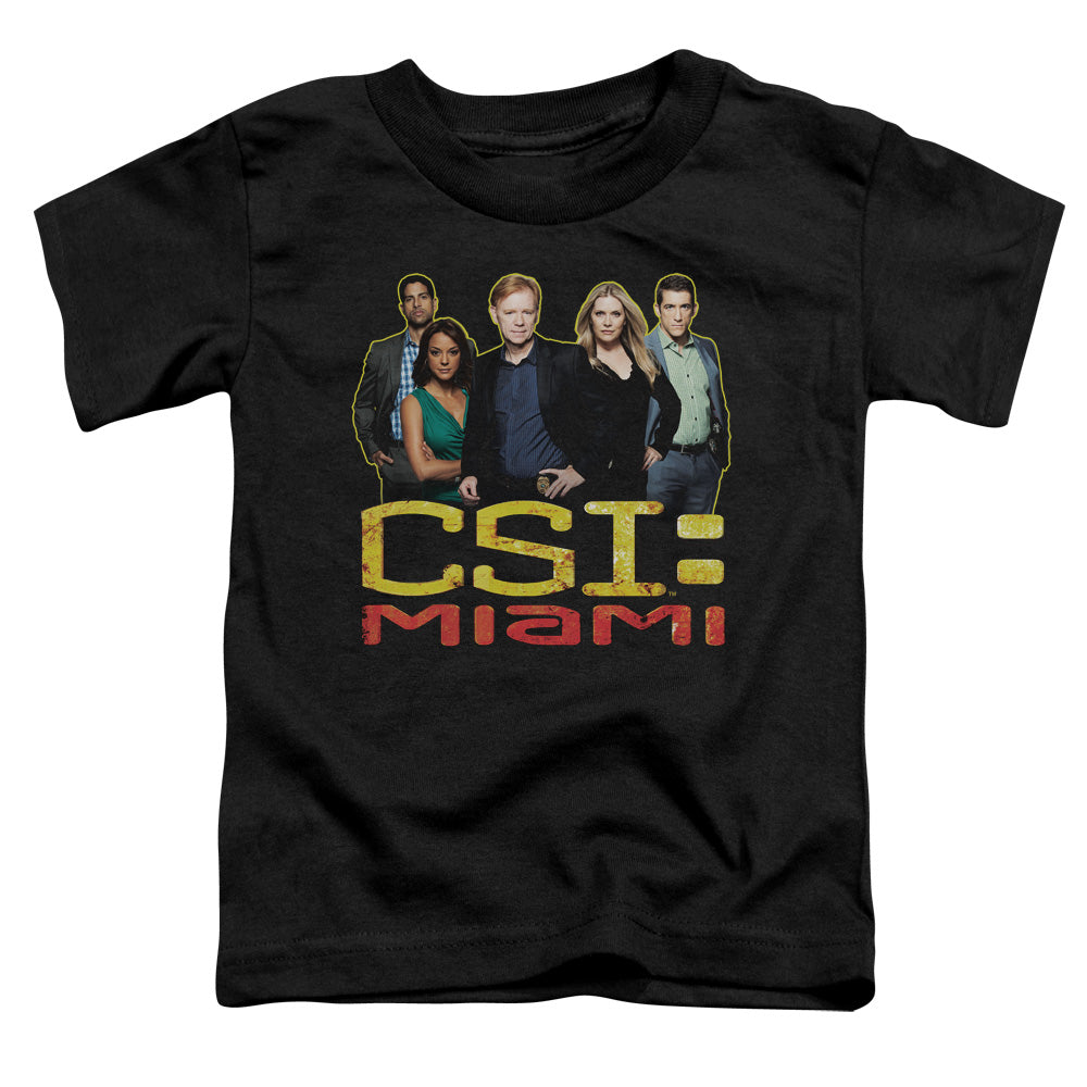 Csi Miami The Cast In Black Licensed Toddler T-Shirt LG