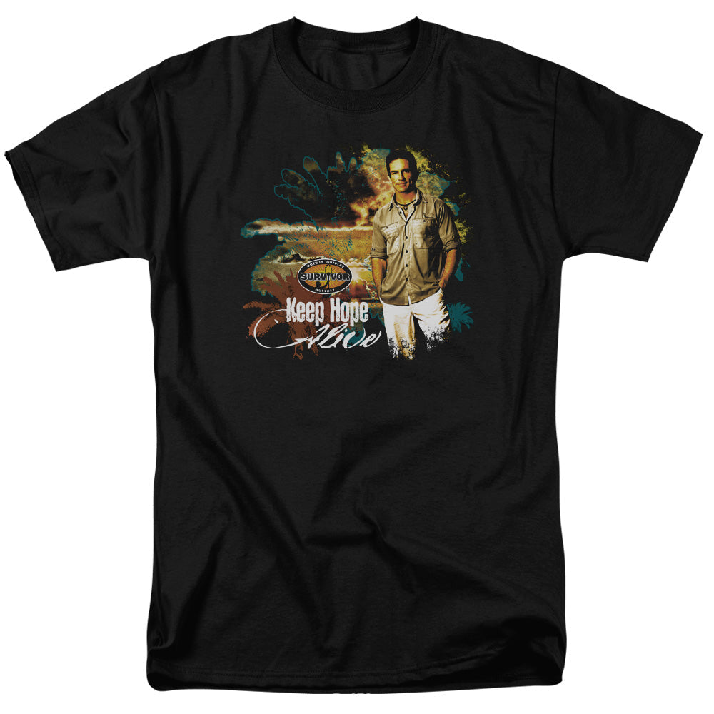 Survivor Keep Hope Alive Licensed Adult Unisex T-Shirt Regular Fit Tee LG